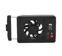 Goshyda Camera Cooling Fan, 5 Speeds Silent External Cooling Fan for Video Recording, Spring Loaded Clip, Compatible with RP A7M4 A7C ZVE10 FX30 R5