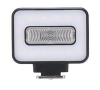 Goshyda Camera Flash, 16 Dual Color LED Light Beads 2500K 6500K Color Temperature 95 CRI, with 5 Levels Adjustable Brightness and Built in 250mAh Battery, for Photography Videography