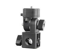 Goshyda Cold Shoe Mount Adapter, 1/4 Inch Screw Thread Light Stand Bracket with 180 Degree Tilt for Camera Phone Video Light Photography