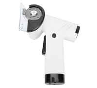 Goshyda Cordless Electric Scissors, Rechargeable Cardboard Box Cutter, Battery Powered Fabric Scissors with Light, for Cutting Leather Plastic Carpet (White)