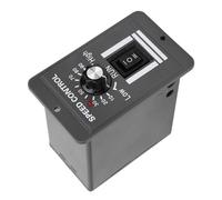 Goshyda DC 12-60V 10A Brush Motor Speed Controller, Forward Reverse Electric Motor Speed Regulator with Knob Control, Compact Design for DC