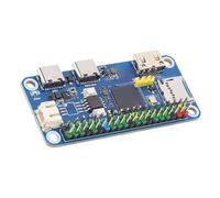 Goshyda Development Board Fit for RPi RP2350PiZero, Based on Dual Core Microcontroller, 520KB Static Random, 16MB Onboard Flash, Compatible with for RPi 40PIN GPIO Header