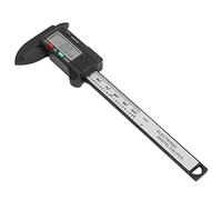 Goshyda Digital Caliper, 100 Mm Plastic Electronic Digital Vernier Caliper with Large LCD Screen, Lightweight Measuring Tool for Jewelry, Archaeology, Home Workshop Use
