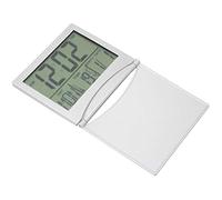 Goshyda Digital Clock, Travel Digital LCD Alarm Folding Calendar Time Thermometer Clock for Travel Gifts