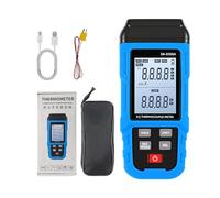 Goshyda Digital Thermocouple Thermometer K J Type High Temperature Meter, 5999 Data Storage USB Rechargeable Lithium Battery 60H Continuous Use, Data Records with Timestamps for (SK-8306A Single