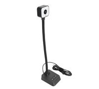 Goshyda Document Camera, 4K USB Webcam Auto Focus Doc Camera for Classroom with AI Noise Reduction Mic, 3 Level LED Light, 360° Rotatable Lens, for