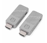 Goshyda Dual Band Wireless HDMI Transmitter and Receiver, 4K Decode Plug+ 1080P 60Hz Output Kit, 50m Range Screen Mirroring and Extended Display for TV Projector Laptop