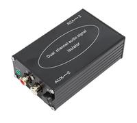 Goshyda Dual R CA Audio Ground Loop Isolator, Dual Channel Audio Signal Isolator with 3.5mm Stereo and AV Sound Jack for Car Speaker, Home Speaker