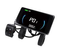 Goshyda Electric Bike LCD Display Speed and Battery Level Control Panel for Electric Scooter with NFC Card, 5P Male Head, ABS Construction