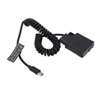 Goshyda EN-EL14 Type C Fully Decoded Dummy Battery, DC Coupler Power Adapter Bank, for Nikon D5600 D5500 D5300 D5200 D5100 D3300 D3400 and Other Digital Cameras