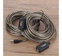 Goshyda Extension Cable, Black 20M USB 2.0 Type A Male to Female Extension Extender Cable Cord, High-Speed Transfer Rates up to 480 Mbps