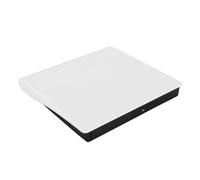 Goshyda External DVD Drive USB 3.0 High Speed Data Transfer, Powerful Performance, Versatile Functionality for Windows, for, and More (White)