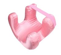 Goshyda Face Pillow, Silk Fabric Memory Foam Ergonomic Beauty Pillow for Anti Wrinkle, Reduces Pressure on the Face, for Side Back Sleepers (Rosy)