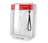 Goshyda Fire Call Point Cover, Manual Pull Station with Full Protective Guard, IP67 Water Proof Heat Proof for Indoor Outdoor Fire Safety, Transparent Easy Install