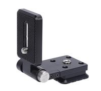 Goshyda Foldable L Shaped Arrow Storage Case Plate, Camera Bracket Horizontal and Vertical Plate 1/4in Screw Lightweight Easy Switching for Photography