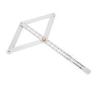 Goshyda Goniometer Ruler, Multifunctional Ceiling Profiler with 4 Fold Corner Angle Finder, Stainless Steel Woodworking Measuring Tool for Drywall and Carpenter Transfer, 0 170°