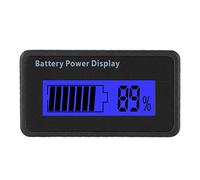 Goshyda Green Backlit GY-6H Battery Capacity Indicator, Universal 12-48V Battery Power Display Voltmeter, LCD Display with PVC Film, Voltage Tester for Cars, RVs, and Solar (Blue)