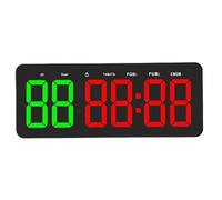 Goshyda Gym Timer, 12.4in Large Digital Gym Clock Wall Support Interval Time Countdown Count Up, Workout Timer with Remote Control for Fitness Home Garage