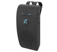 Goshyda Handsfree Bluetooth for Phone Car Kit, Wireless Bluetooth Car Speaker Auto Power On Navigation Assistant Car Visor Bluetooth Receiver with Back Clip, Cars Handsfree Speakerphone Adapter