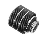 Goshyda Hard Tube Quick Screw, Hard Tube Fittings Fast Twist Computer WaterCooled 20kg Pulling Force Quick Screw with Silicone Sleeve for Water Cooling (Black)