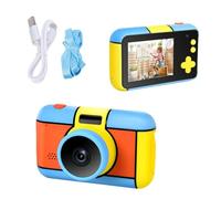Goshyda Kids Camera with 2.4 Inch Screen, 48MP Dual Lens HD Digital Camera with Flash & Filters, Christmas Birthday Gift Toy for 3-12 Year Old Boys Girls (Blue)
