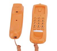 Goshyda Landline Phones, kxT628 Portable Thin Telephone Single Line Corded Desk Phone, for Home, Office, Company, Hotel, Orange