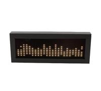 Goshyda LED Music Spectrum Display, Music Spectrum Analyzer with Sound Controlled Rhythm Light, Wired Input Dynamic Sound Volume for Gaming Room (Warm White)