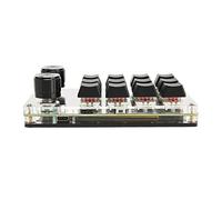 Goshyda Macro Mechanical Keyboard, 12 Keys 2 Knobs One Handed USB PC Gaming Keypad, DIY Programmable Red Switch Macro Keyboard, Dual Mode Connection, for Office, Games, Designers