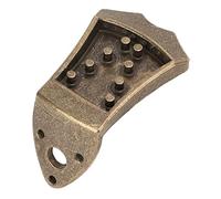 Goshyda Mandolin Tailpiece Metal Bridge Replacement Part for 8 String | Improves tone, Volume and persistence, One piece cast design for no rattling noise, Includes 1 tailpiece and 3 screws