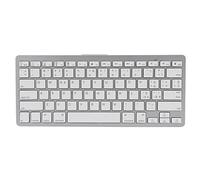 Goshyda Mini 78 Keys Wireless Keyboard, Ultra Thin Portable White Computer Keyboards, System Switching for IOS, OS X, (Italian)