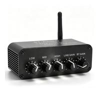 Goshyda Mini Bluetooth Sound Mixer, 3 Band Equalizer Wireless Sound Receiver, with 3.5mm AV Input Output, USB Powered, for Studio Recording Live Podcast