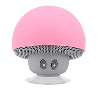 Goshyda Mini Bluetooth Speaker, Portable Wireless Mini Pink Mushroom Bluetooth 3.0 USB Charging Speaker Subwoofer With Suction Cup Function for Home/Girls Gifts