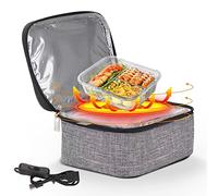 Goshyda Mini Portable Oven, USB Portable Food Lunch Heating Bag for Office Home Car Truckers, 5V Mini Personal Heated Lunch Box, Oxford Cloth Material Easy Cleaning