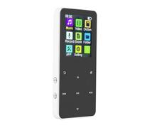 Goshyda MP3 MP4 Player, MP3 Music Player with 1.8 in Touch Screen, 8H Playtime, Support Voice Recorder Video Playback Electric Book Reading (Silver Gray)