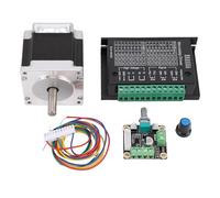 Goshyda Nema23 Stepper Motor Driver Kit, Nema 23 2 Phase 8mm Shaft Motor, TB6600 Driver for CNC Engraving 3D Printer, 126N.cm Holding Torque 2.8A 56mm Bipolar XYZ Table