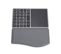 Goshyda Numeric Keypad with Touchpad, 2.4G Wireless Bluetooth (Deep Gray)