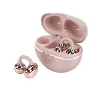 Goshyda Open Ear Earbuds, Wireless Bluetooth 6.0 Comfortable Clip On Earbuds, Over The Ear Open Headphones with Water Proof Build for Running, Gym Workouts, and Outdoor Sports (Champagne Gold)