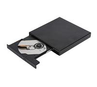 Goshyda Optical Drive, USB2.0 DVD RW Laptop Desktop CD-ROM Optical Drive Black for Windows 2000 for XP for Vista for Windows 7