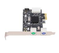 Goshyda PCIe to PS/2Adapter Card, MCS9990CV with 2 USB 2.0 Ports | PCIe X1 X4 X8 X16 Support, Dual PS/2Ports, Full and Low Profile Brackets, Slot Powered Design, WindowsLinux Compatibility