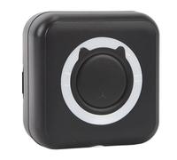 Goshyda Portable Thermal Printer, Mini Inkless Pocket Printer BT Photo Printer, for Learning Assistance Study Notes Journal Fun Work, for IOS for Android (Black White)