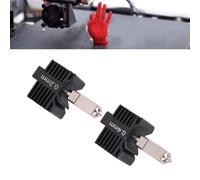 Goshyda Printer Hot End Kit, Hardened Steel with Rapid Heating, Leakage Proof Hot End for X1 P1S, Ti Alloy Throat, High Temperature 300℃, 0.2mm 0.4mm Nozzle, 24V 60W Ceramic Heater