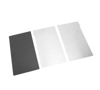 Goshyda Printer LCD Build Plate, 163x90mm Flexible 3D Build Plate with Soft Magnetic Base, Brushed for Resin Adhesion, Elastic Handle for Easy Print Removal, Durable 0.4mm Steel