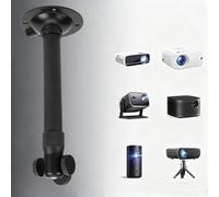 Goshyda Projector Mount Bracket, Adjustable Length 20 to 40 Cm for Single 1 4 Inch Screw Projectors and Camera Ceiling Wall Installation