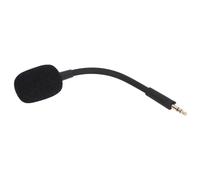Goshyda Replacement Game Mic, Noise Reduction 3.5mm Gold Plated Jack 360 Degree Rotation Bendable Microphone Boom, with Sponge Cover, for Barracuda X Headphones