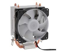 Goshyda RGB CPU Air Cooler, 90mm 48cfm 1800PRM CPU Cooling Fans with 2 Copper Heat Pipes, Quiet Computer CPU Radiator for Intel LGA115X 1366 775 1200 2011 for AMD AM4 AM3+ AM3 FM2+ FM1