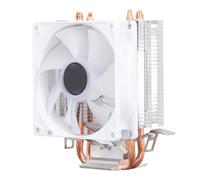 Goshyda RGB LED CPU Cooler, 90mm CPU Air Cooling Fan with 2 Heat Pipes, 12VDC 3Pin Power Connector Hydraulic Bearing CPU Air Cooler for Intel 775 1150 1151 1155
