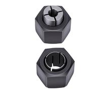 Goshyda Router Collet Kit 1/4in 1/2in, Replacement for 1617 1618 | Steel Router Collet Chuck, 2 Pcs Set, for 1613 1619 DW618, Replace 2610906283 2610906284