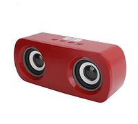 Goshyda Sada A9 Mini Bluetooth 5.0 Speaker, 2200mAh Portable Multimedia Loudspeaker with Built-in Microphone (Red)