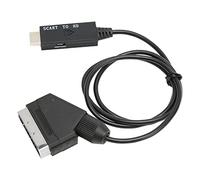 Goshyda SCART to Converter 1080p HD Multimedia Interface Adapter for VHS VCR DVD, USB Powered Plug and Play, 5V DC