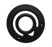Goshyda Silicone Magnetic Phone Ring Grip, 360 Rotating (Black) | Finger Loop Holder with Strong Magnet, Flat Stand, for Phones and Cases